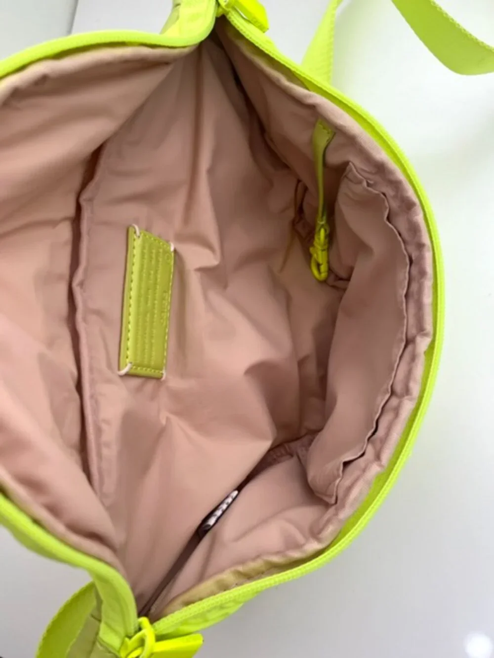 Caraa Small Crossbody Sling Bag in Neon Yellow Green